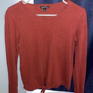 J Crew Long sleeve, maroon. Size small